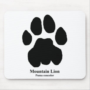Mountain Lion Track Mouse Mat