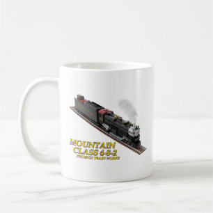 Mountain Locomotive 4-8-2 Dual-Sided Mug