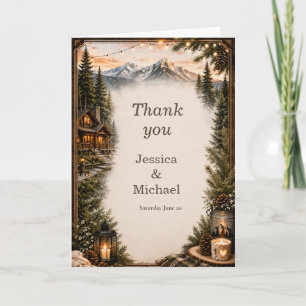 Mountain Lodge Wedding Invitation