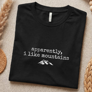 Mountain Lover Funny Hiking Simple T-Shirt