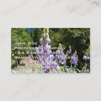 Mountain Lupins at Yosemite Business Card