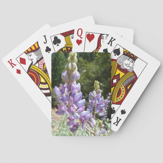 Mountain Lupins at Yosemite Playing Cards (Back)