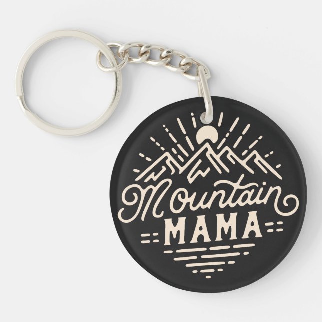Mountain mama key ring (Front)