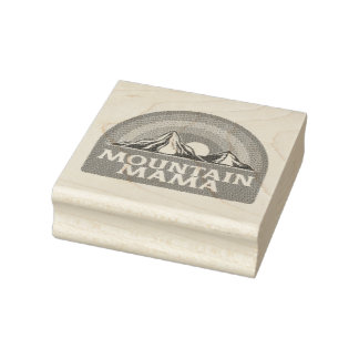 Mountain Mama Rubber Stamp