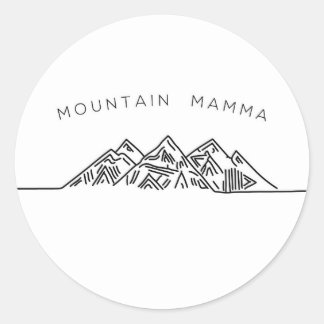 Mountain Mamma Classic Round Sticker