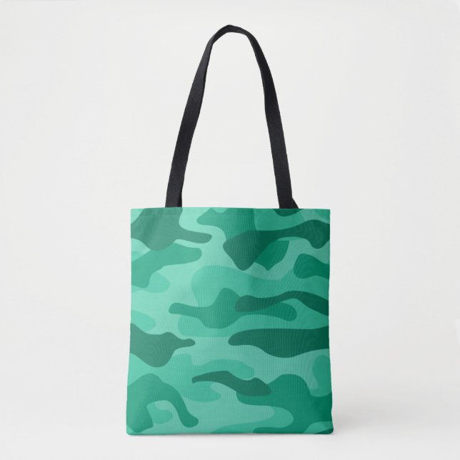 Mountain Meadow Monocolor Camo Tote Bag (Front)