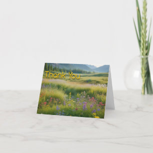Mountain Meadow Thank You Card