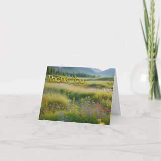 Mountain Meadow Thank You Card