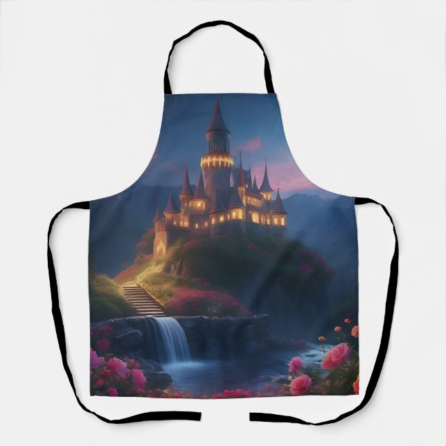 Mountain Midnight Castle Four Apron (Front)