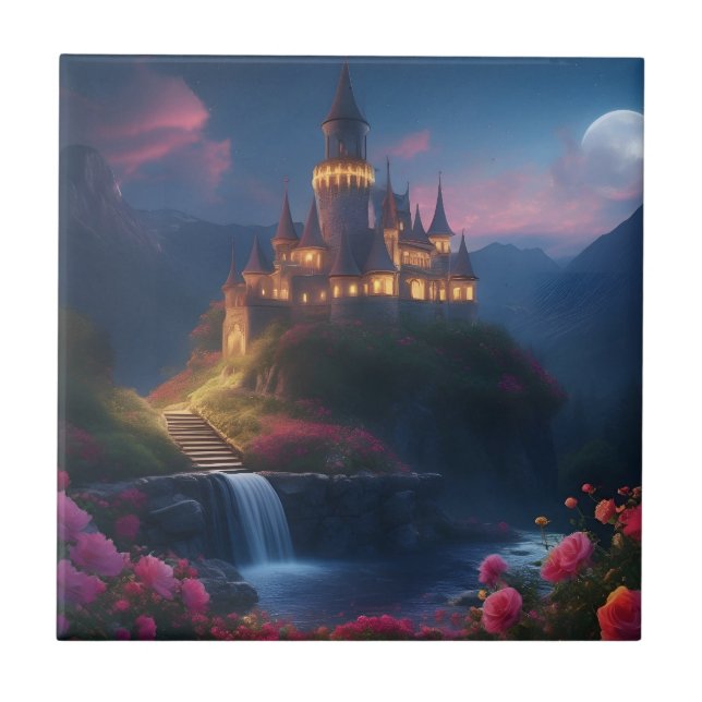 Mountain Midnight Castle Four Tile (Front)