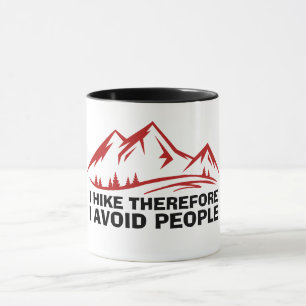Mountain Minimal Outdoor Design hiking Mug