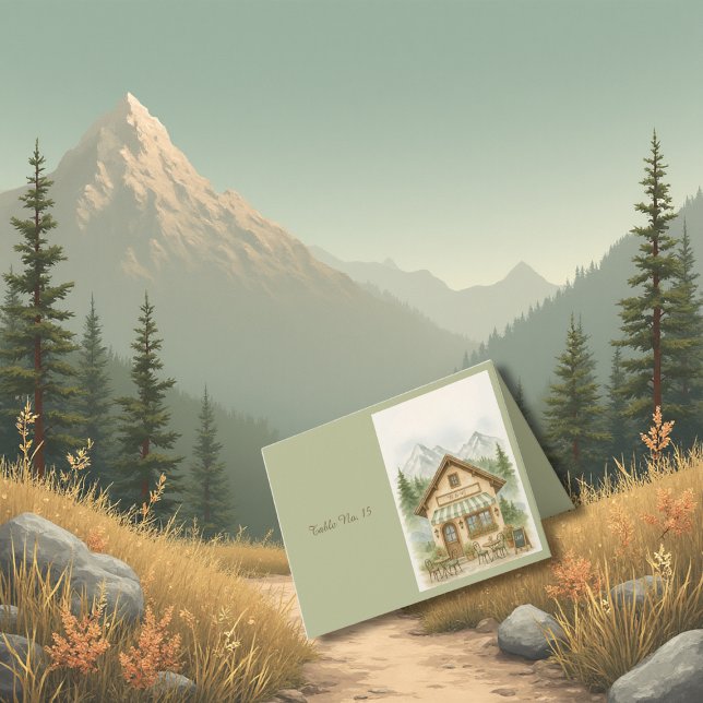 Mountain Monogram wedding Destination table number (Creator Uploaded)