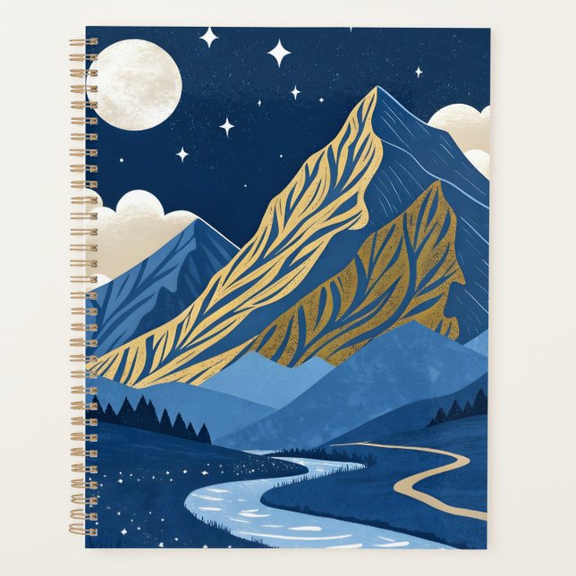 Mountain Moon Light Planner (Front)