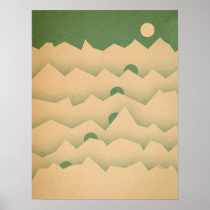 Mountain Moon Rising Poster