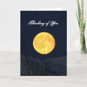 Mountain Moon; Sympathy Card