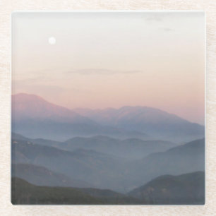 Mountain Moonrise Glass Coaster