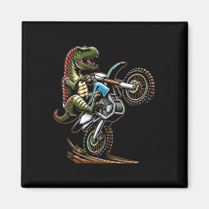 Mountain Motor Biking Dinosaur Motorcycle Sports L Magnet