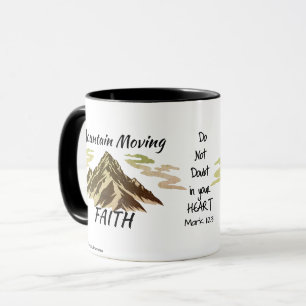  Mountain Moving Brown Bible Verse Personalize Mug