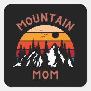 Mountain Mum Square Sticker