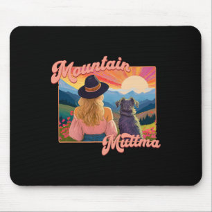 Mountain Muttma Boho Dog Hiking Trail Camping Adve Mouse Mat