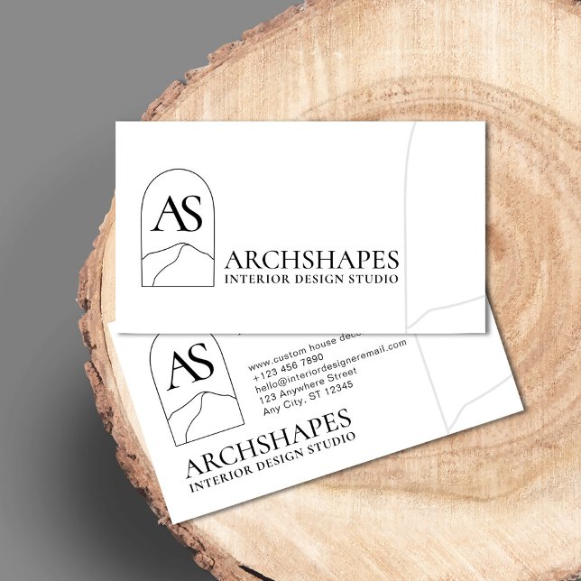 Mountain Nature Architecture Interior Design Business Card (Creator Uploaded)