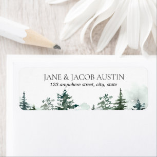 Mountain Nature Pine Tree Landscape Return Address