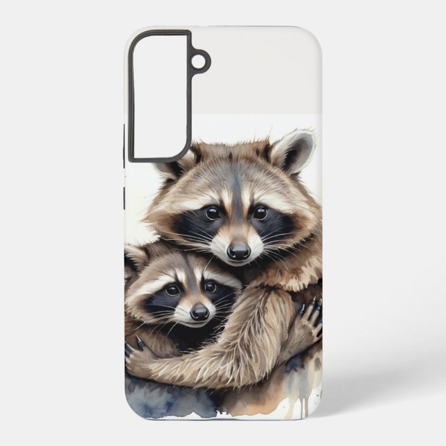 Mountain Nature Wilderness Mountains Raccoons Samsung Galaxy S22+ Case (Back)