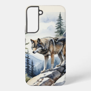 Mountain Nature Wilderness Mountains wolf wolves Samsung Galaxy Case