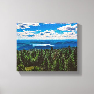 Mountain Noir Quebec, Canada - Travel Photography Canvas Print