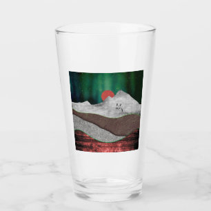 Mountain Northern Lights Glass