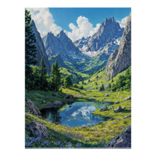 Mountain Oasis Poster