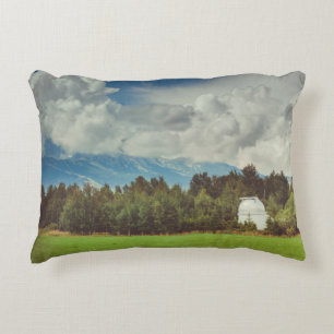Mountain observatory decorative cushion