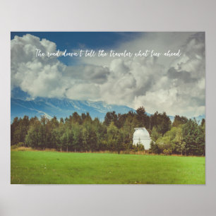 Mountain observatory poster