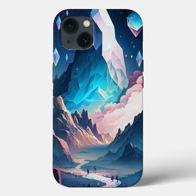 Mountain Of Crystal Fantasy Landscape Case-Mate iP Case-Mate iPhone Case (Back)