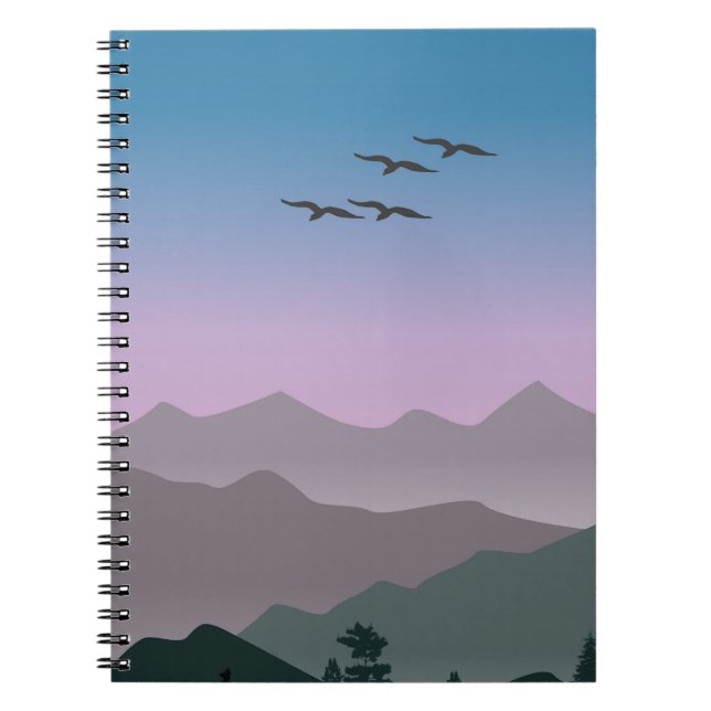  Mountain painting Notebook (Front)