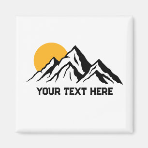 Mountain Painting Wilderness Custom Magnet