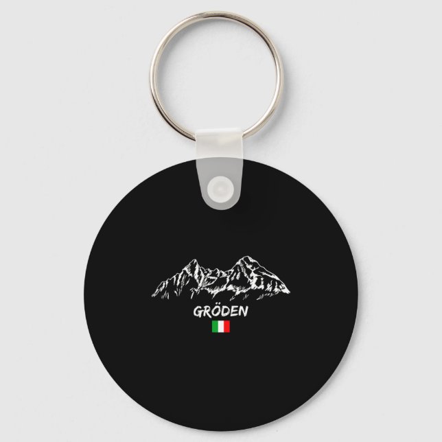 Mountain panorama ski holidays apres-ski val key ring (Front)