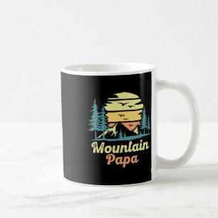 Mountain Papa Camping Hiking Dad Adventure Fathers Coffee Mug
