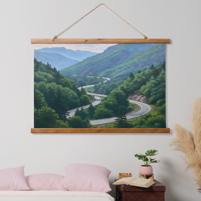 Mountain Pass Hanging Tapestry (Bedroom)