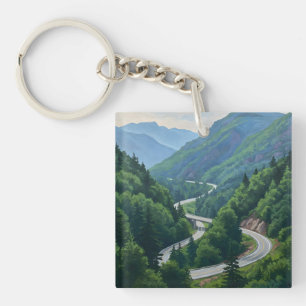 Mountain Pass Key Ring