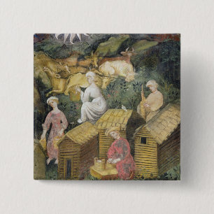 Mountain pastures 15 cm square badge