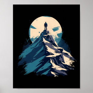 Mountain Peak Explorer Design - Climbing And Natur Poster