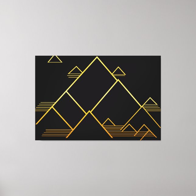 Mountain Peak Minimalism Canvas Print (Front)