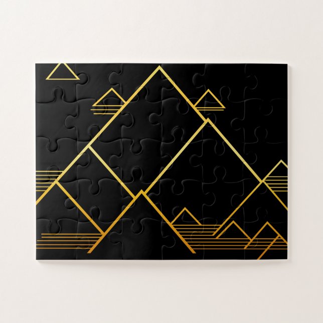 Mountain Peak Minimalism Jigsaw Puzzle (Horizontal)