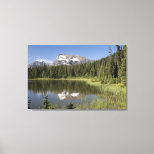 Mountain Peak Reflected In A Lake Canvas Print