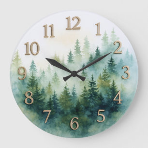 Mountain Peak Wall Clock, Mountain Large Clock
