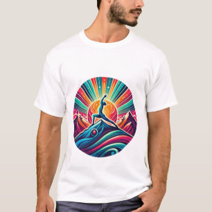 Mountain Peak Yoga: Embracing Balance and Strength T-Shirt