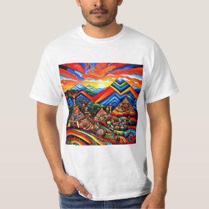 Mountain peaks at sunset 1 T-Shirt