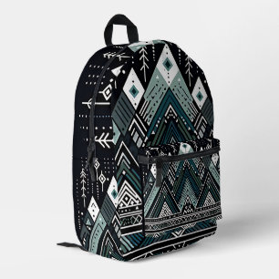 Mountain Peaks Tribal Geometric Backpack