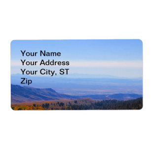 Mountain picture customisable address label
